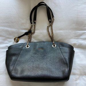 Furla Julia Chain Strap Leather tote
